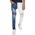 thumbnail image 2 of KDNK Pintuck Contrast Moto Jeans Blue, 2 of 4