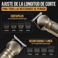 thumbnail image 3 of Lukovee Cortapelos para Hombre Profesional, 28 en 1 kit de M&aacute;quina de Afeitar El&eacute;ctrica de Hombres, Recortadora Barba Bigote Impermeable, Cortadora de Cabello Velocidad Ajustable, 3 of 7