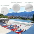 thumbnail image 6 of Outdoor Rug 4x6 ft Patriotic Striped Stars 4th of July Waterproof Outdoor Patio Rug Mat Non Slip Outside Area Rugs Carpet for RV,Camping,Porch,Deck,Pool,Balconybackyard,Red White and Blue Farmhouse, 6 of 9