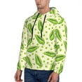 thumbnail image 3 of Haiem Green Peas Patterned Men's Hoodie with Kangaroo Pocket - Ideal Pullover Sweatshirt for Daily Wear, Travel, and Home-X-Large, 3 of 7