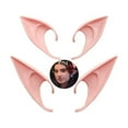 thumbnail image 1 of 2 Pair Cosplay Fairy Elf Ears Christmas Anime Party Latex Ears Dark Color, 1 of 6