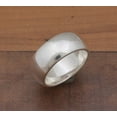 thumbnail image 3 of Boho Smooth Sterling Silver With 925 Stamped Purity Band Ring For Men Women, 3 of 6