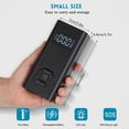 thumbnail image 3 of AMERTEER Tire Inflator Portable Air Compressor 5V 150PSI Cordless Car Tire Pump USB Rechargeable 6500mAh Battery, 3 of 7