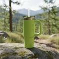 thumbnail image 3 of Ozark Trail 30 oz Stainless Steel Insulated Tumbler with Handle, Sonic Lime Green, 3 of 10