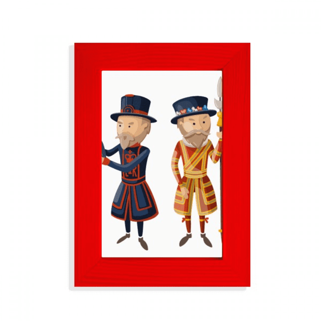 Britain UK London Royal Soldats Image Affichage Art Cadre Photo Rouge