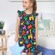 thumbnail image 4 of Fotbe Colorful Air Balloons1 Vestido de Dormir para Niñas de 3 a 10 Años, Mangas Cortas, Estilo Princesa, Pijama Camisón con Mangas Voladas-Medium, 4 of 6