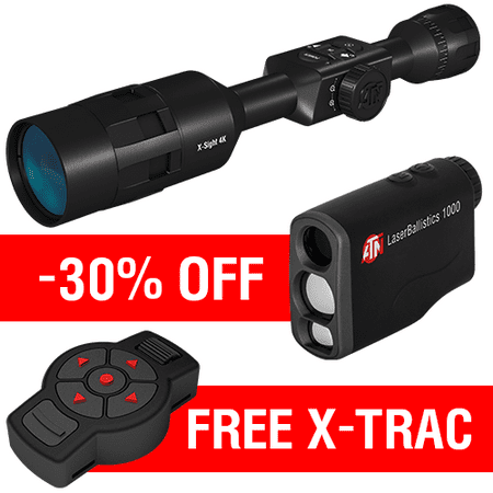 Best deal for hunters: Smart Daytime Scope ATN X-Sight 4K Buckhunter 5-20x + Digital Rangefinder ATN LaserBallistics 1000 with 30% discount + Wireless Remote Control ATN X-Trac for (Best Competition Rifle Scopes)
