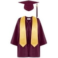 thumbnail image 1 of MIASHUI Chapeau et Toge de Graduation pour Enfants de Maternelle, Vin, 4-5 Ans, 1 of 1