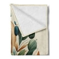 thumbnail image 2 of Ambesonne Monstera Fleece Throw Blanket Sage Love Boho Mid Century 50"x60" Teal Amber Olive Green, 2 of 5