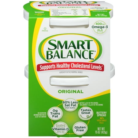 Smart Balance Original Buttery Spread, 7.5 OZ (Pack of 2)