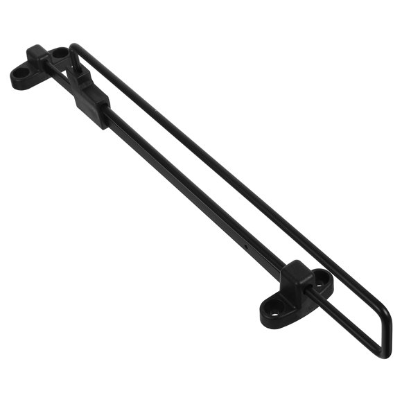 KAKOWELY Closet Rod 12inch 30cm Retractable Closet Rod Extending Rail Pull Out Space Saving Hanger Sliding Extending Telescopic Clothes Rod Wardrobe Hanger Rail Black,12.01"X2.17"X1.85"
