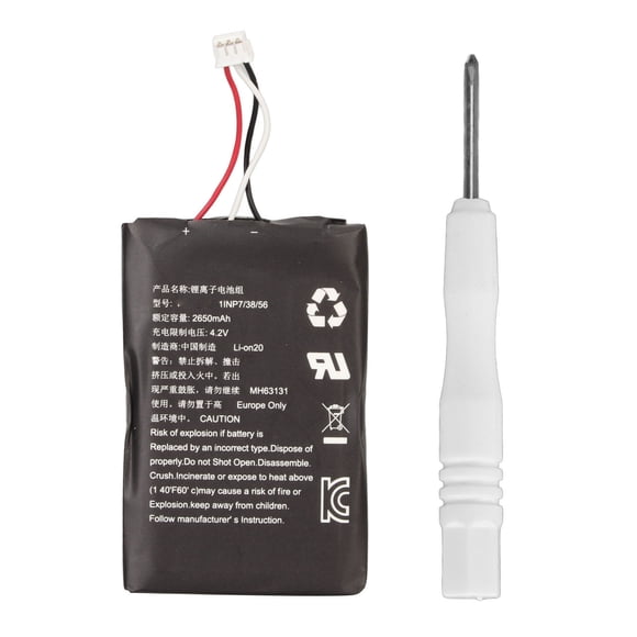 Batería de repuesto para controlador inalámbrico de 2650 mAh para controlador Dualsense de PS 5