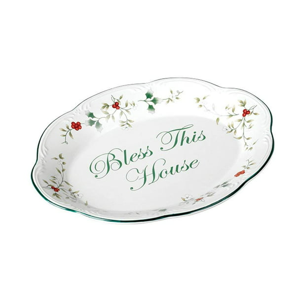 Pfaltzgraff Winterberry Bless This House Plate 5034281