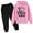 Pink, variant on Boy Outfits Sweatshirt Football Letter Printed Hoodie Pants Casual 2 Piece Fashion Trend American Football Fans Sports Rugby Player Sports Gift Clothing Sets Size 9-10 Years