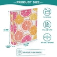 thumbnail image 3 of FORMRS 3 Ring Binder 1.5 inch with Pockets Set of 2 Clip Board 200 Sheets Capacity, Orange Grapefruit Slices, 3 of 8