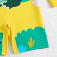 thumbnail image 5 of HSMQHJWE Baby Toddler Boys Swimsuits Sun Protection Long Sleeve Rash Guards Baby Bathing Suit with Zip Diving Swimsuit (12M-6Y), 5 of 8