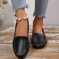 thumbnail image 5 of Crunowin Women's Soft Sole Casual Flats, Covered-Toe Soft Sole Spring/Summer Versatile Everyday Comfort Shoes Black, 5 of 9