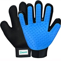 Zepetz Pet Hair Remover and Bathing Glove, Right Hand, Blue, 1-Pack