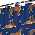 thumbnail image 3 of Cute Boxe Shower Curtain 36"x72" ,Bathroom Decorative Shower Curtains Set with 12 Hooks,Modern Waterproof Washable Shower Curtain, 3 of 6