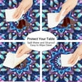 thumbnail image 5 of Mandala Rainbow Ethnic Round Tablecloths with Elastic Edge Fitted Round Table Cloth Small Wipeable Washable Circle Table Covers for Dinner Patio Party Indoor Outdoor Kitchen Decor (Fit 36-44 In), 5 of 6
