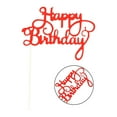 thumbnail image 3 of Happy Birthday Letters Glitter Paper Cake Topper Cupcake Dessert Flag Party Celebration Decoration, 3 of 8