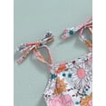 thumbnail image 5 of Bagilaanoe Toddler Baby Girls Swimsuits 2 Piece Bikinis Set Floral Print Sleeveless Camisole Tops + Shorts 6M 12M 18M 24M 3T Kids Swimwear Bathing Suit Beachwear, 5 of 9