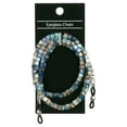 thumbnail image 2 of Rainbow Bright Blue Dalton Beaded Acrylic Unisex Eyeglass Chain, 2 of 6