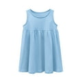 thumbnail image 1 of Nmmacb Robes à Bretelles Spaghetti pour Petites Filles 2-10 Ans Robes Midi Sans Manches pour Tout-Petits Filles Été Décontracté Robe d'Été Ligne A, 1 of 8