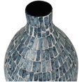 thumbnail image 5 of DecMode 22" Handmade Mosaic Inspired Blue Mother of Pearl Shell Vase, 5 of 11