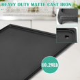 thumbnail image 4 of Cast Iron Reversible Griddle for Gas Stove Charcoal/Gas Grill and Open Fire Oven Double Burner Grill Pan Stove Top Pan with Handles Non-Stick ; Pre-Seasoned Pancake Griddle ;, 4 of 7