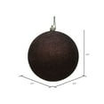 thumbnail image 2 of Vickerman 2.4" Chocolate Glitter Ball Ornament, 24 per Bag, 2 of 5