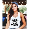 thumbnail image 4 of Drinks Well With Others Tank Top for Women Trendy Sleeveless Tee for Adults White Tank Top XX-Large, 4 of 4