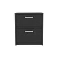 thumbnail image 5 of Miekor Furniture Nightstand Chequered, Two Drawers, Black Wengue Finish 123119, 5 of 7
