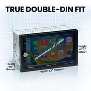 BOSS Audio Systems BV9358B Car Stereo with Bluetooth, 6.2 Inch Touchscreen, Double Din, CarPlay, Android Auto, AM/FM Radio, USB, A/V Input