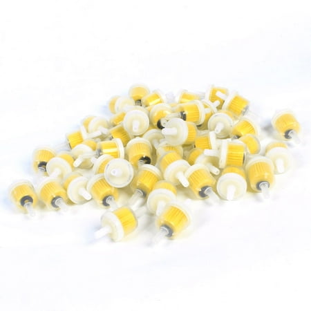 Foot Valve Strainer - Unique Bargains 50 x White Yellow Engine Oil Strainer Filter Air Relief Valve Replacement
