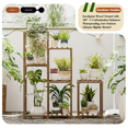 thumbnail image 3 of Plant Stand Indoor Corner Plant Shelf Wood Plant Holder for Multiple Plants Tall Flower Stands Combo Plant Table Rack Garden Patio Lawn Window, 3 of 8