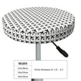 thumbnail image 4 of Xecao's Airplane Print Stool Covers offer stylish, washable protection for PU round bar stools, perfect for home or commercial use., 4 of 7
