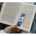thumbnail image 3 of WIRESTER Set 3pcs Rectangle Metal Bookmarks With Light Gold Tassels for Book Lovers, Page Markers for Students Teachers Reading - Vincent Van Gogh Set, 3 of 6