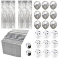 thumbnail image 1 of Billuyoard Confeti Globo Lentejuelas Camino de Lluvia Seda Conjunto Hermoso Globo de lentejuelas Cinta Camino de Foil Kit de cortina Kit de Iluminación y accesorios No.2 Billuyoard HA027945-02, 1 of 6