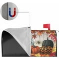 thumbnail image 5 of Halloween Mailbox Covers Magnetic Standard Size Black Orange Watercolor Pumpkin Maple Leaf Autumn Holiday Print Mail Wraps Post Letter Box Cover for Home Garden Outdoor Decor, 21 x 18 Inchs, 5 of 6
