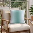 thumbnail image 4 of Pillow Covers 20x20 Set of 2, Teal Grey Ombre Square Throw Pillow Covers for Couch/Sofa/Living Room, Farmhouse Gradient Minimalist Decorative Soft Pillowcases for Couch Throw Pillows, 4 of 9