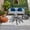 Black, Charcoal, White, variant on Beige Palm Tree Outdoor Rug for Patio/Deck/Porch, Non-Slip Large Area Rug 4 x 6 Ft, Tropical Summer Coastal Vintage Beige Indoor Outdoor Rugs Washable Area Rugs, Reversible Camping Rug Carpet Runner