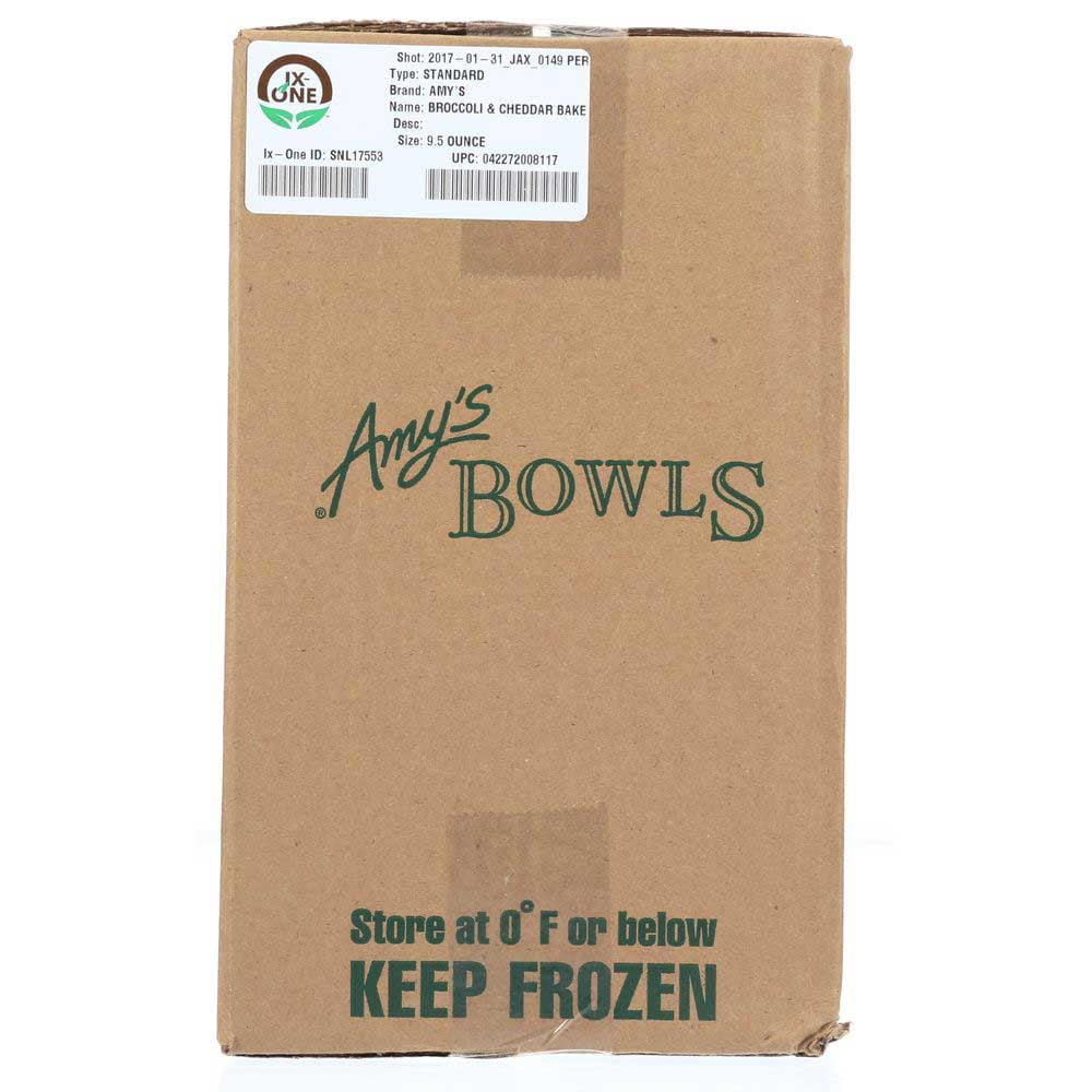 Amys Organic Broccoli and Cheddar Bake Bowl, 9.5 Ounce -- 12 per case.