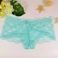 thumbnail image 2 of Abomasnow Women's Underwear Sexy Plus Size Lace Bow Panties Lightweight Soft See Through Crotchless Bikini Briefs on Clearance, 2 of 9