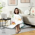 thumbnail image 4 of Wearable Blanket,Alphabet Dinosaur Names Chart Pattern Hooded Wearable Sherpa Blanket for Adults & Teens,Winter Poncho Shawl Wrap Cape Thick Warm,60"x80", 4 of 5
