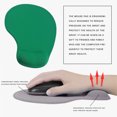 thumbnail image 4 of VONKY Mouse Mat Wrist Support Mice Pad Non-Slip Silica Gel Rest Mat Laptop Computer Accessories, Green, 4 of 5