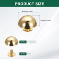 thumbnail image 2 of Uxcell 25 Pcs Remaches Redondos, Remaches Decorativos de Metal de 15mm, Dorado, 2 of 6