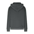 thumbnail image 4 of TKLPEHG Womens Half Button Sweatshirt Drawstring Hoodies Long Sleeve Hooded Pullover Fall Fashion Sweatshirt with Pocket (Dark Gray,S), 4 of 5