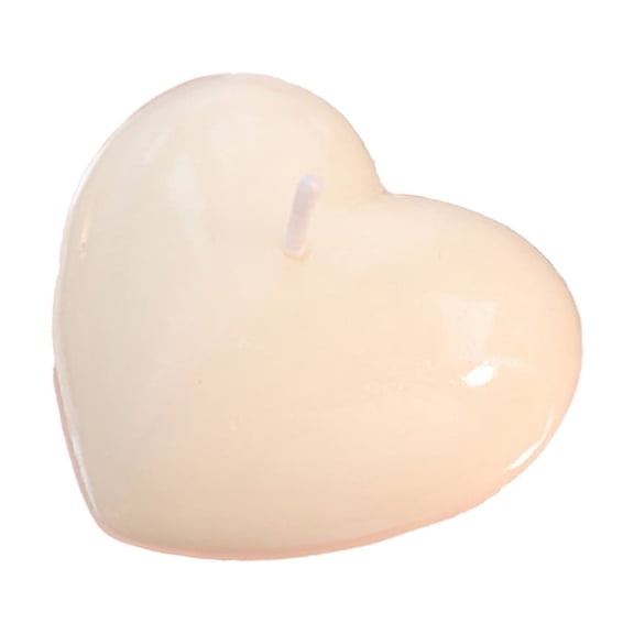 DefiDgd Valentine's Day Heart Shaped Small Candles,Handmade Heart Gift Candle for Valentine's Day Wedding Anniversary Birthday Home Decor(White)