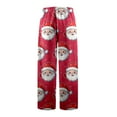 thumbnail image 5 of Gunia Boys Flannel Pajama Pants Santa Claus Autumn Winter Christmas Cute Cartoon Print Casual Home Long Pants Pjs Soft Homewear Cosy Homewear 6-7 Years, 5 of 5